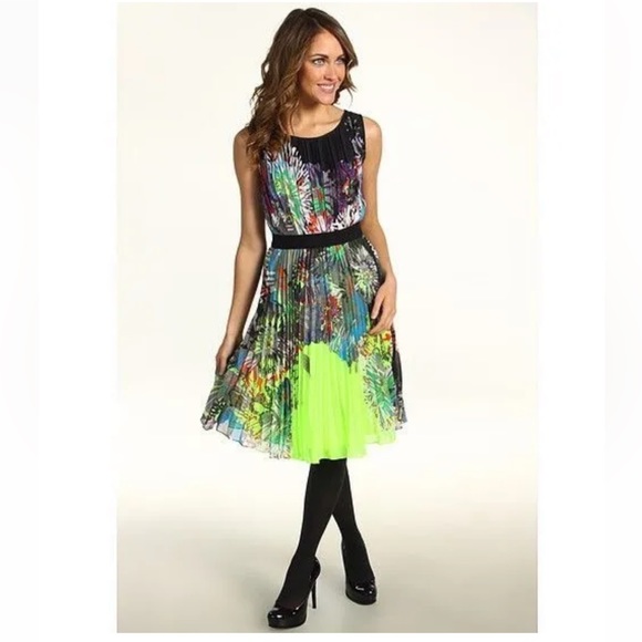 Neon Yellow/Lime Dress by BCBGMAXAZRIA Size XS (will fit S too)